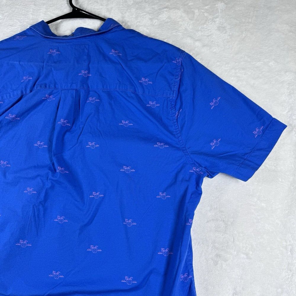 Chubbies Tropical Short Sleeve Golf Polo Men's Large Wood Button Hawaiian - Picture 9 of 13